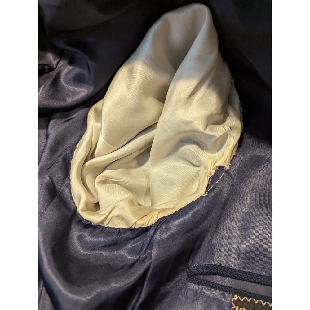 Mens Vintage Saks Fifth Avenue Wool Cashmere Blazer Size 42 Project Coat - Picture 9 of 10